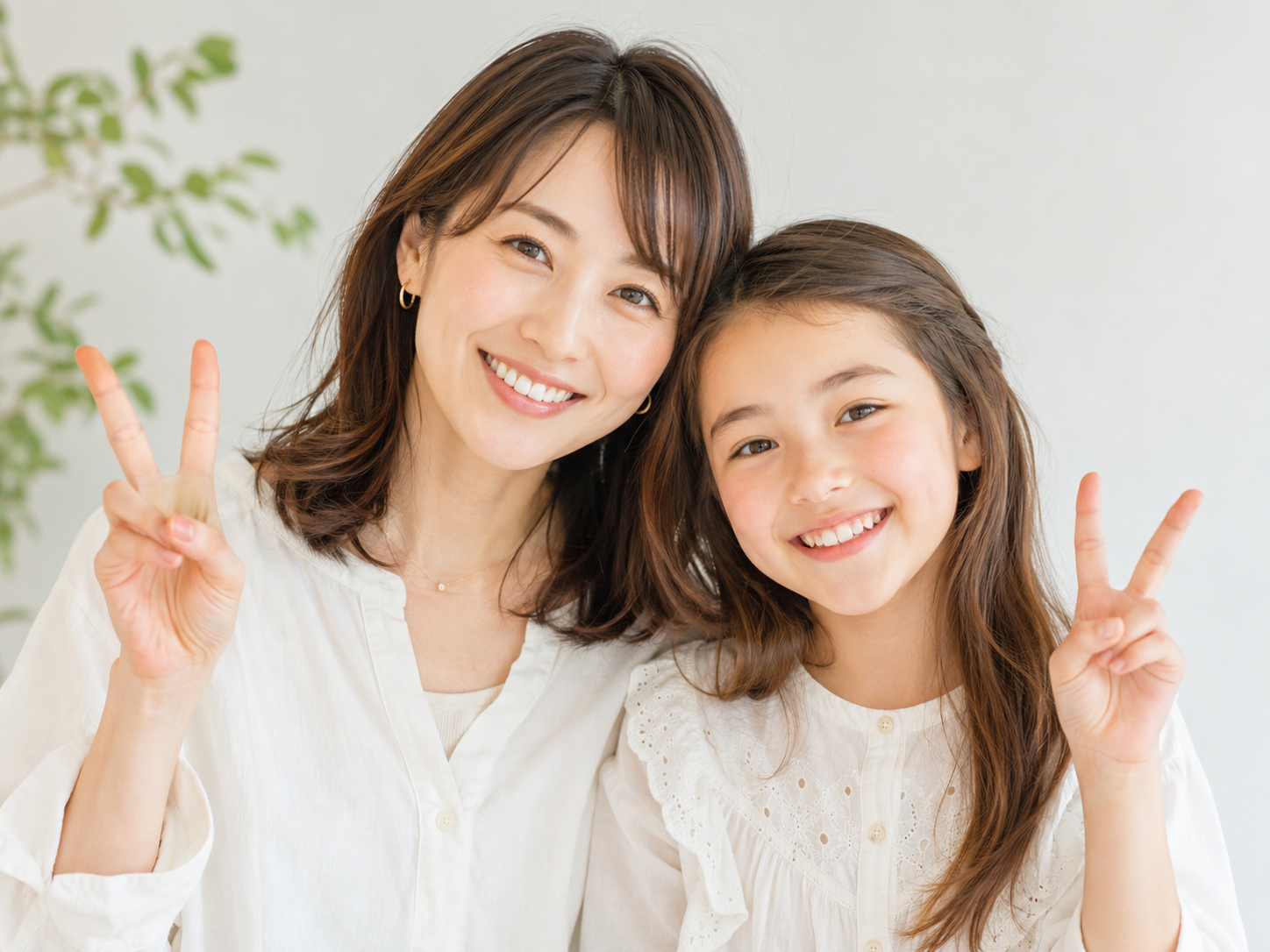 田中裕子さん親子